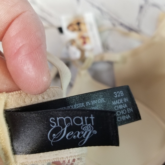 Smart & Sexy add 2 sizes beige push up bra new 32b - Picture 11 of 12